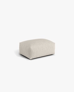 MODUL POUF CANAPEA/COLTAR MARTINA, 103X73 CM, BEJ, TAPITAT CU TAPITERIE DIN TEXTIL BOUCLE MONET, MICADONI - Img 2
