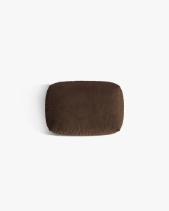 MODUL POUF CANAPEA/COLTAR MARTINA, 103X73 CM, GRI, TAPITAT CU TAPITERIE DIN TEXTIL CATIFEA VOGUE, MICADONI - Img 3