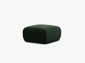 MODUL PUF CANAPEA MOLINO, 75X75, VERDE SMARALD, CU TAPITERIE DIN TEXTIL CATIFEA VELVET CASINO, MICADONI - Img 2