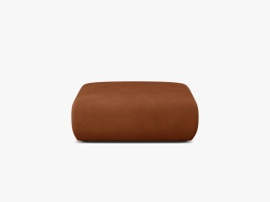 MODUL PUF DREPTUNGHIULAR, CANAPEA MOLINO, 100X100, PORTOCALIU, CU TAPITERIE DIN TEXTIL CHENILLE REBEL, MICADONI