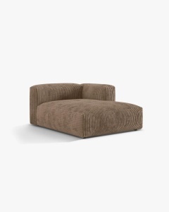 MODUL SEZLONG CANAPEA/COLTAR MARTINA, 130X176 CM, PE DREAPTA, GHINDA, TAPITAT CU TAPITERIE DIN TEXTIL CORDOI TILIA, MICADONI - Img 2