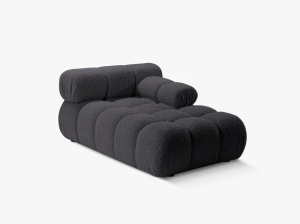 MODUL SEZLONG COLTAR BELLIS, PE DREAPTA, CU TAPITERIE DIN TEXTIL BOUCLE ROLF, MICADONI - Img 2
