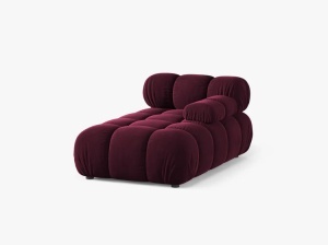 MODUL SEZLONG COLTAR BELLIS, PE DREAPTA, VISINIU, CU TAPITERIE DIN CATIFEA VENUS, MICADONI - Img 2