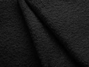 MODUL SEZLONG MILEY, PE DREAPTA, NEGRU, CU TAPITERIE DIN TEXTIL BOUCLE BALOO, MICADONI - Img 5