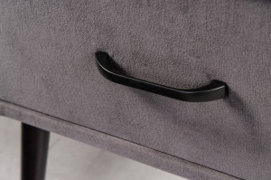 NOPTIERA 36CM, SIXTIES, DIN CATIFEA GRI INCHIS, STIL MODERN - Img 3