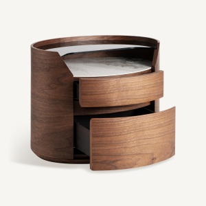 NOPTIERA LECCO 60CM, LEMN, CERAMICA SI STICLA SECURIZATA, STIL CONTEMPORAN, VICAL HOME