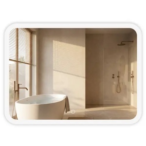 OGLIDA PENTRU BAIE, CU LED, 100X60CM, TOP-4, CALITATE SUPERIOARA - Img 2