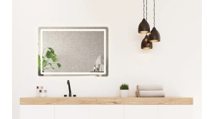 OGLINDA BAIE REA P10407, CU LED, 80x60CM, DIN STICLA, CALITATE SUPERIOARA - Img 6