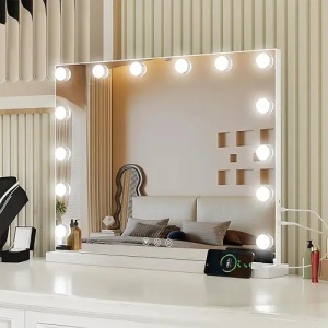 OGLINDA CU LED, PENTRU MACHIAJ, HOLLYWOOD ALBA, CALITATE SUPERIOARA - Img 3