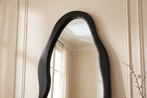 OGLINDA DE PERETE VERTICALA, ORGANIC 180CM, REALIZATA DIN MDF, CULOARE NEAGRA, ARTIM GROUP - Img 8