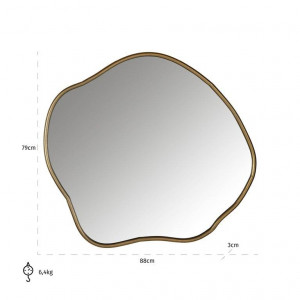 OGLINDA DECORATIVA ASIMETRICA ALLYSON, AURIE, STIL MODERN, MI-0080 - Img 3