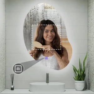 OGLINDA PENTRU BAIE, CU LED 80x60cm CLOUD C, CALITATE SUPERIOARA - Img 6