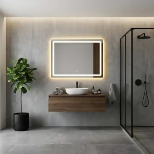 OGLINDA PENTRU BAIE, CU LED 80x60cm P10407, CALITATE SUPERIOARA - Img 2