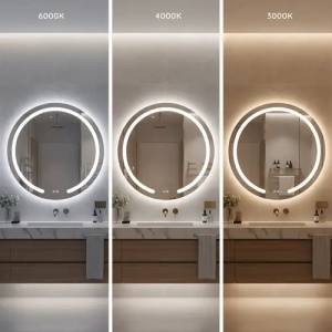 OGLINDA PENTRU BAIE, CU LED, MODERN 90 CM, CALITATE SUPERIOARA - Img 4