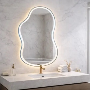 OGLINDA PENTRU BAIE, CU LED UNO DOUBLE 80x55 cm, CALITATE SUPERIOARA - Img 7