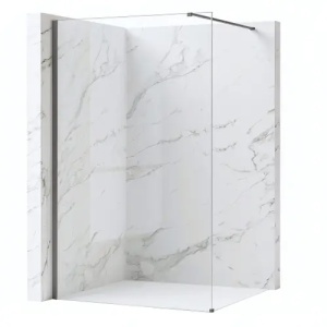 PARAVAN DE DUS FLEXI 100, TRANSPARENT/TITAN, CALITATE SUPERIOARA - Img 2