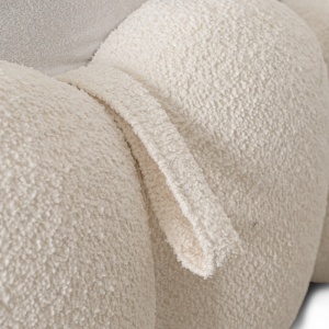 PAT 140X200CM, ARTIM MEBLE, CU SPATIU DE DEPOZITARE, REALIZAT DIN TEXTIL BOUCLE CREM, STIL MODERN - Img 9