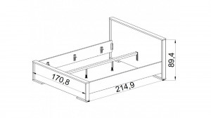 PAT MODERN SIENNA TEDDY 160CM DE CALITATE DIN PLACI LAMINATE - Img 4