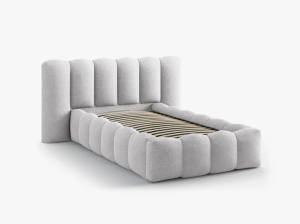 PAT SINGEL LUPINE, GRI DESCHIS, CU TAPITERIE DIN TEXTIL BOUCLE BALOO, MICADONI - Img 3