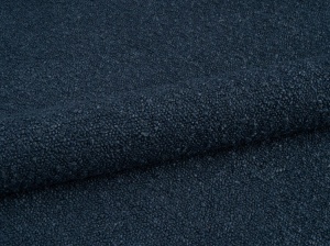 PAT TAPITAT AVELINE, 140X200, ALBASTRU INCHIS, CU TAPITERIE DIN TEXTIL BOUCLE BALOO, MICADONI - Img 4