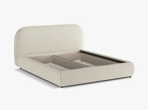 PAT TAPITAT, MURADA, 140x200, MELANJ BEJ DESCHIS, CU TAPITERIE DIN TEXTIL CHENILLE TRACY, MICADONI - Img 2