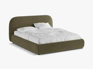 PAT TAPITAT, MURADA, 160x200, VERDE, CU TAPITERIE DIN TEXTIL CATIFEA SALVADOR, MICADONI - Img 3