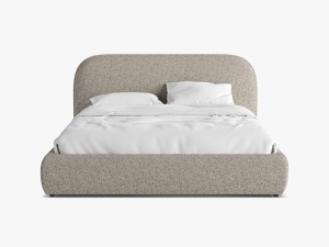 PAT TAPITAT, MURADA, 200x200, MELANJ GRI MARO, CU TAPITERIE DIN TEXTIL CHENILLE TRACY, MICADONI