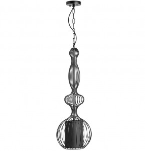 PENDUL AGRA B APP035-1CP, 23x65 cm, NEGRU, DIN OTEL SI METAL DE CALITATE, STIL MODERN, TU - Img 2