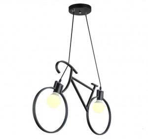 PENDUL BICYCLE APP216-2CP, 68x43 cm, NEGRU, DIN OTEL SI METAL DE INALTA CALITATE, STIL MODERN, TU