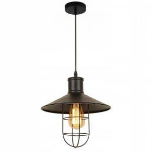 PENDUL CRATO APP160-1CP, 30x25 cm, NEGRU, DIN ALUMINIU, STIL MODERN, TU - Img 2