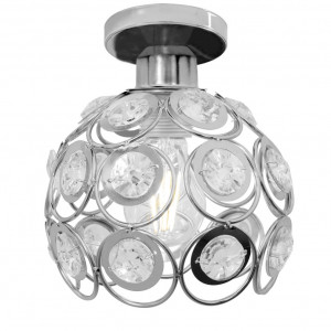 PENDUL ELEGANT CRYSTAL SILVER APP204-1C, 20x20 cm, ARGINTIU, DIN METAL, STIL MODERN, TU
