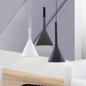 PENDUL FLAT A, FLAT BLACK, 25x123 cm, NEGRU, DIN ALUMINIU DE INALTA CALITATE, STIL MODERN, TU - Img 8
