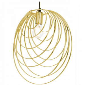 PENDUL GEOMETRIC GOLD APP428-1CP, 40.5X39 cm, AURIU SI NEGRU, DIN METAL, STIL MODERN, TU - Img 2