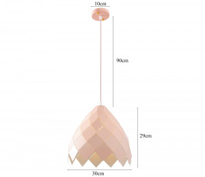PENDUL PINK METAL APP340-1CP, 29x30 cm, ROZ, DIN METAL, STIL MODERN, TU - Img 4