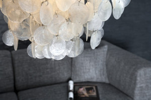 PENDUL SHELL RINGS L 1365 DESIGN MODERN - Img 3