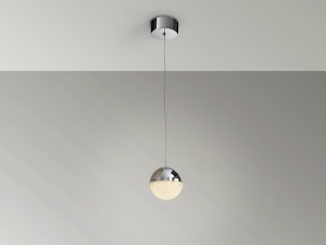 PENDUL SPHERE, 12 CM, CROM, DIN METAL SI POLICARBONAT, STIL MODERN
