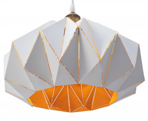 PENDUL WHITE APP242-1CP, 26x45 cm, ALB SI AURIU, DIN METAL, STIL MODERN, TU - Img 2