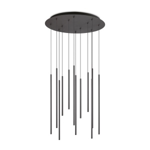 PLAFONIERA FILO SP12, NEGRU, DIN METAL, STIL MODERN