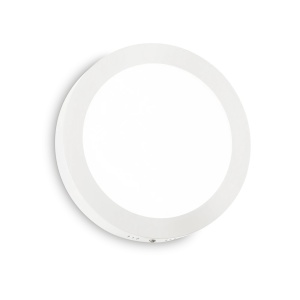 PLAFONIERA UNIVERSAL PL D40 ROUND, ALB, DIN OTEL, STIL MODERN - Img 1