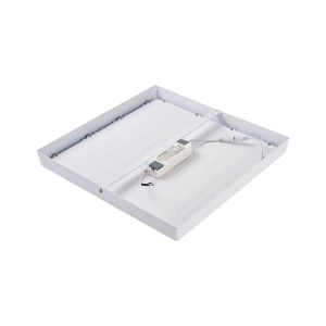 PLAFONIERA UNIVERSAL PL D40 SQUARE, ALB, DIN OTEL, STIL MODERN - Img 4