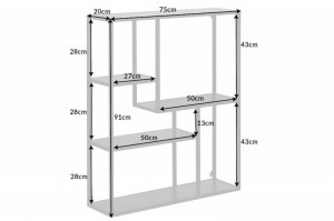 RAFT 90CM, SLIM LINE, COD 42029, DIN METAL SI FURNIR, STIL INDUSTRIAL - Img 6