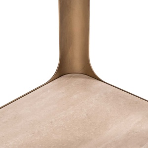 RAFT ORGANIZATOR CLARIDGE, 213815, CONFECTIONAT DIN METAL, STICLA SECURIZATA SI CERAMICA, CULOARE AURIU/NISIPIU/NEGRU, STIL MODERN - Img 4