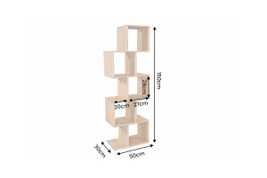 RAFT PENTRU LIVING MAKASSAR 150CM, REALIZAT DIN LEMN DE MANGO , CULOARE NATUR, INVICTA INTERIOR - Img 4
