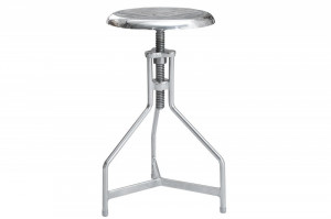 SCAUN ARGINTIU FACTORY 38062 - DESIGN VINTAGE/INDUSTRIAL - Img 5
