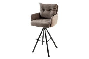 SCAUN BAR, BIG GEORGE, ROTATIV, MATERIAL TEXTIL, PIELE ECO SI CADRUL METAL, ARTIM GROUP SELECTION