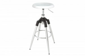 SCAUN BAR, INDUSTRIAL 80CM, REALIZAT DIN METAL CROM, TELESCOPIC, COD 43656 - Img 6