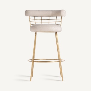 SCAUN BAR TRESIVIO 98CM, DIN METAL SI TEXTIL SI IN, STIL MODERN, VICAL HOME - Img 2