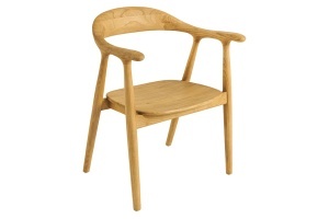 SCAUN BESTSELLER, KENNEDY, CU BRATE, REALIZAT DIN LEMN DE PIN, CULOARE NATUR, INVICTA INTERIOR