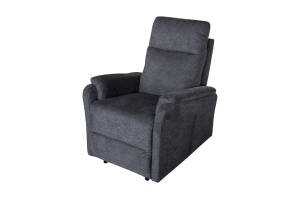SCAUN CINEMA, HOLLYWOOD, REGLABIL ELECTRIC, REALIZAT DIN MATERIAL TEXTIL DE CULOARE GRI, INVICTA INTERIOR - Img 10