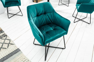 SCAUN CU BRATE, LOFT, CATIFEA TURCOAZ, COD 38861, DESIGN LOFT - Img 2